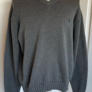 Ralph Lauren Dark Gray V-Neck Sweater